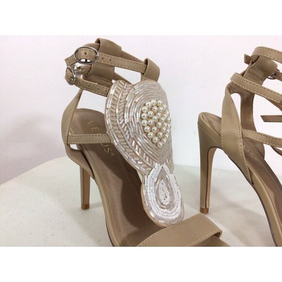Venus Pearl Heels Sandals Womens 7 - Picture 5 of 8